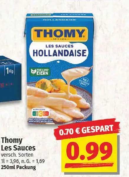 Thomy Les Sauces Hollandaise 250ml Packung - Nur 0,99 €
