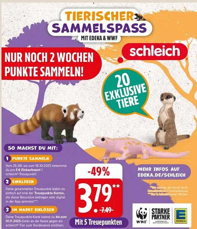 Tierischer Sammelspaß mit Edeka & WWF
