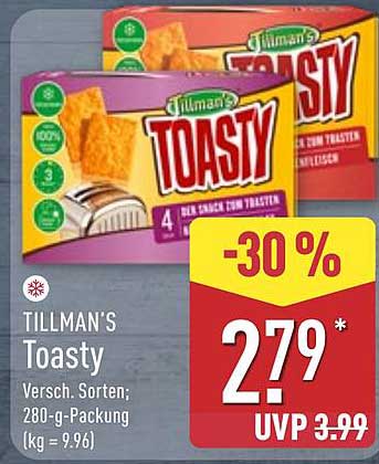 TILLMAN'S Toasty - Verschiedene Sorten; 280-g-Packung