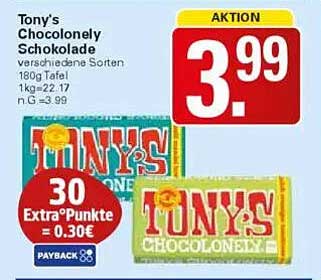Tony's Chocolonely Schokolade 180g Tafel - verschiedene Sorten