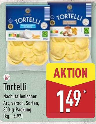 Tortelli Nach italienischer Art, verschiedene Sorten; 300-g-Packung