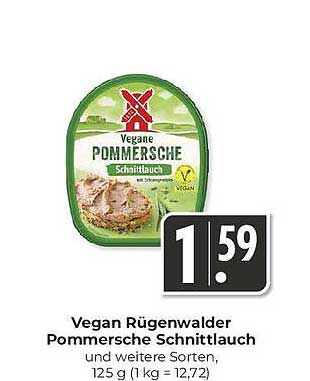 Vegan Rügenwalder Pommersche Schnittlauch, 125 g