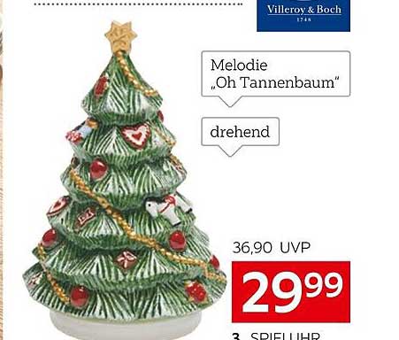 Villeroy & Boch Weihnachtsbaum mit Melodie "Oh Tannenbaum"