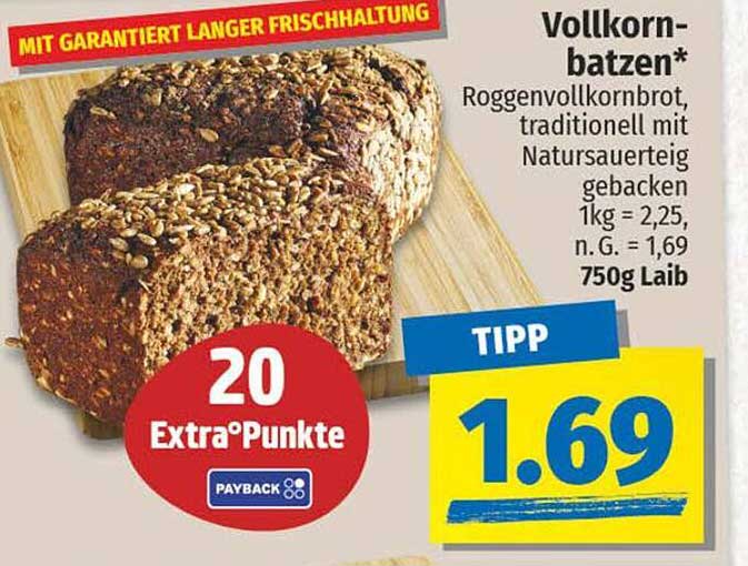 Vollkornbatzen - Roggenvollkornbrot, traditionell mit Natursauerteig gebacken