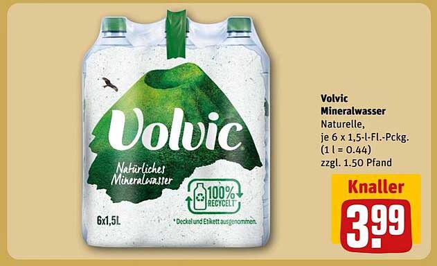 Volvic Mineralwasser 6 x 1,5 l
