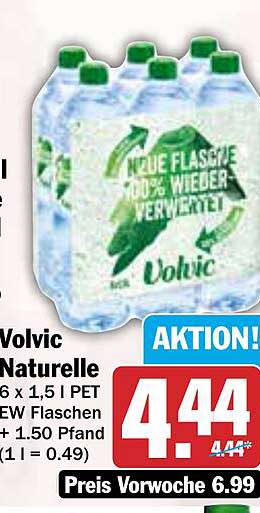 Volvic Naturelle 6 x 1,5 L PET - Wasser für jeden Anlass