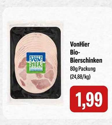 VonHier Bio-Bierschinken 80g Packung