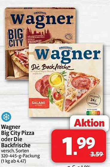 Wagner Big City Pizza oder Die Backfrische