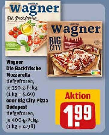 Wagner Die Backfrische Mozzarella & Big City Pizza Budapest