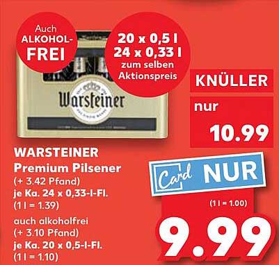 Warsteiner Premium Pilsener - Aktionsangebot