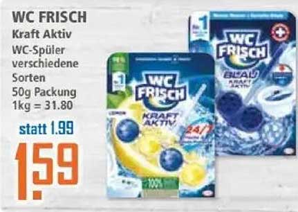 WC FRISCH Kraft Aktiv WC-Spüler verschiedene Sorten 50g Packung