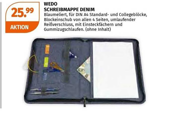 WEDO SCHREIBMAPPE DENIM