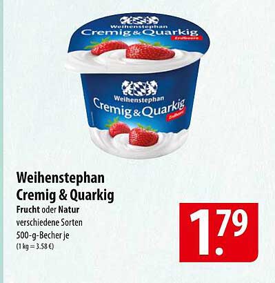 Weihenstephan Cremig & Quarkig 500-g-Becher