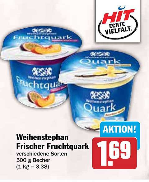 Weihenstephan Frischer Fruchtquark 500 g Becher