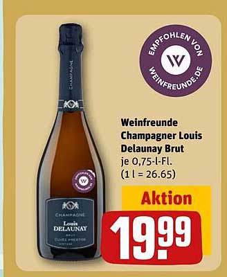 Weinfreunde Champagner Louis Delaunay Brut 0,75 l