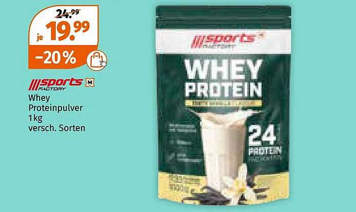 Whey Proteinpulver 1kg - Verschiedene Sorten