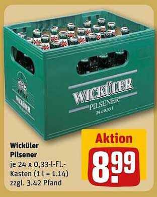 Wicküler Pilsener 24 x 0,33 l FL-Kasten