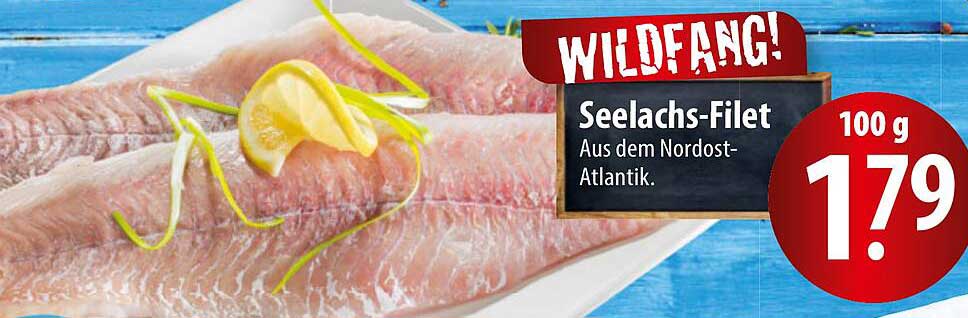 Wildfang Seelachs-Filet aus dem Nordost-Atlantik