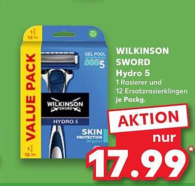 WILKINSON SWORD Hydro 5 - Rasierer und 12 Ersatzklingen