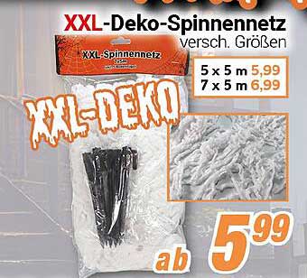 XXL-Deko-Spinnennetz - verschiedenste Größen für Ihre Halloween-Dekoration