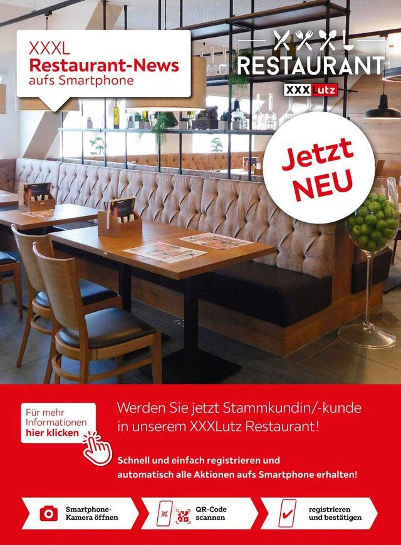 XXXL Restaurant-News aufs Smartphone
