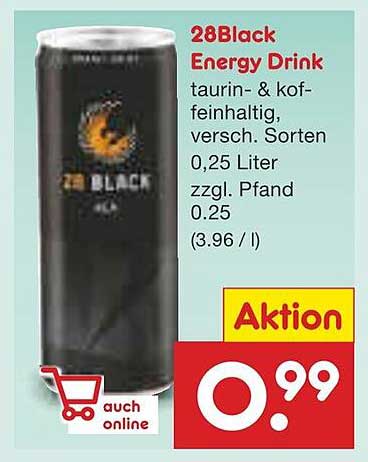 28Black Energy Drink - Aktion