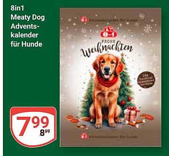 8in1 Meaty Dog Adventskalender für Hunde