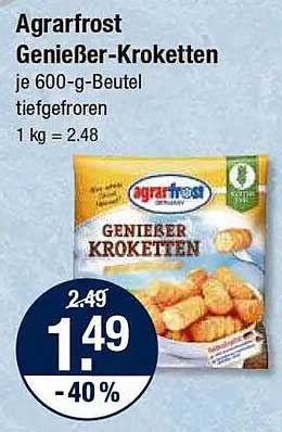 Agrarfrost Genießer-Kroketten 600 g für nur 1,49 €