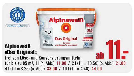 Alpinaweiß »Das Original« – Europäische Meisterklasse für Innenräume