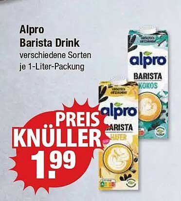 Alpro Barista Drink verschiedene Sorten je 1-Liter-Packung