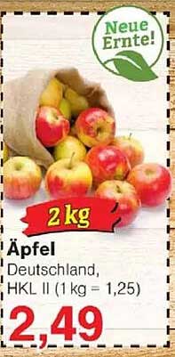 Äpfel 2 kg - Neue Ernte aus Deutschland
