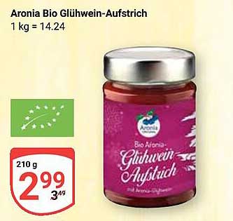 Aronia Bio Glühwein-Aufstrich 210 g