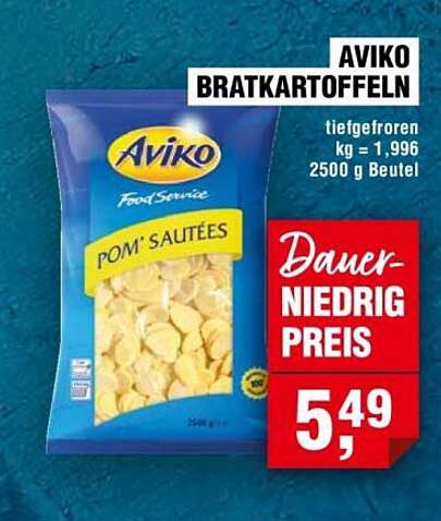 AVIKO Bratkartoffeln tiefgefroren 2500 g