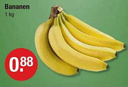 Bananen 1 kg - nur 0,88 €