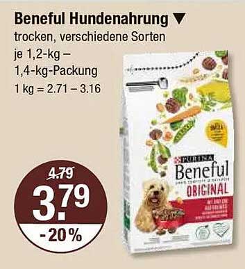 Beneful Hundenahrung - Trockenfutter, verschiedene Sorten