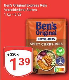 Ben's Original Express Reis - Spicy Curry-Reis, 220 g