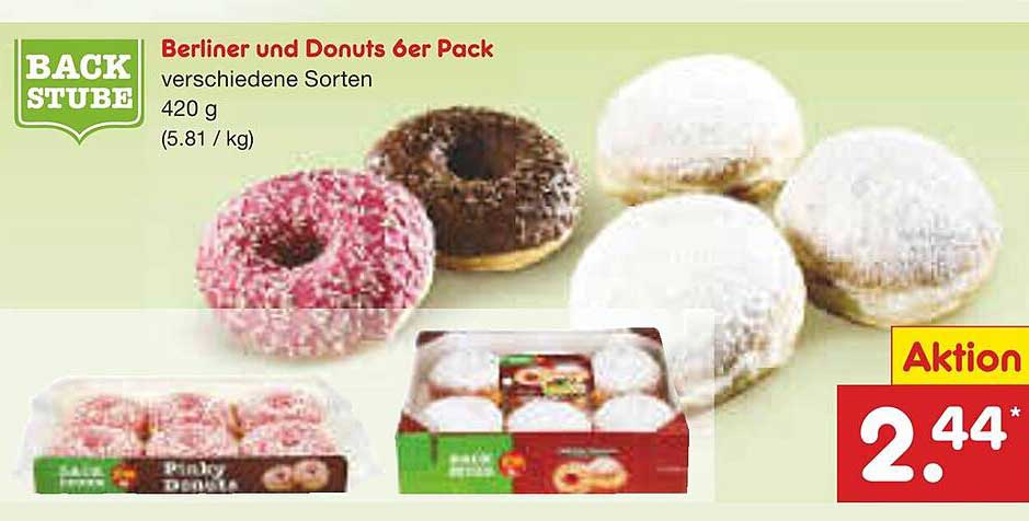 Berliner und Donuts 6er Pack - verschiedene Sorten
