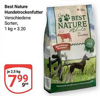 Best Nature Hundefutter 2,5 kg - versch. Sorten