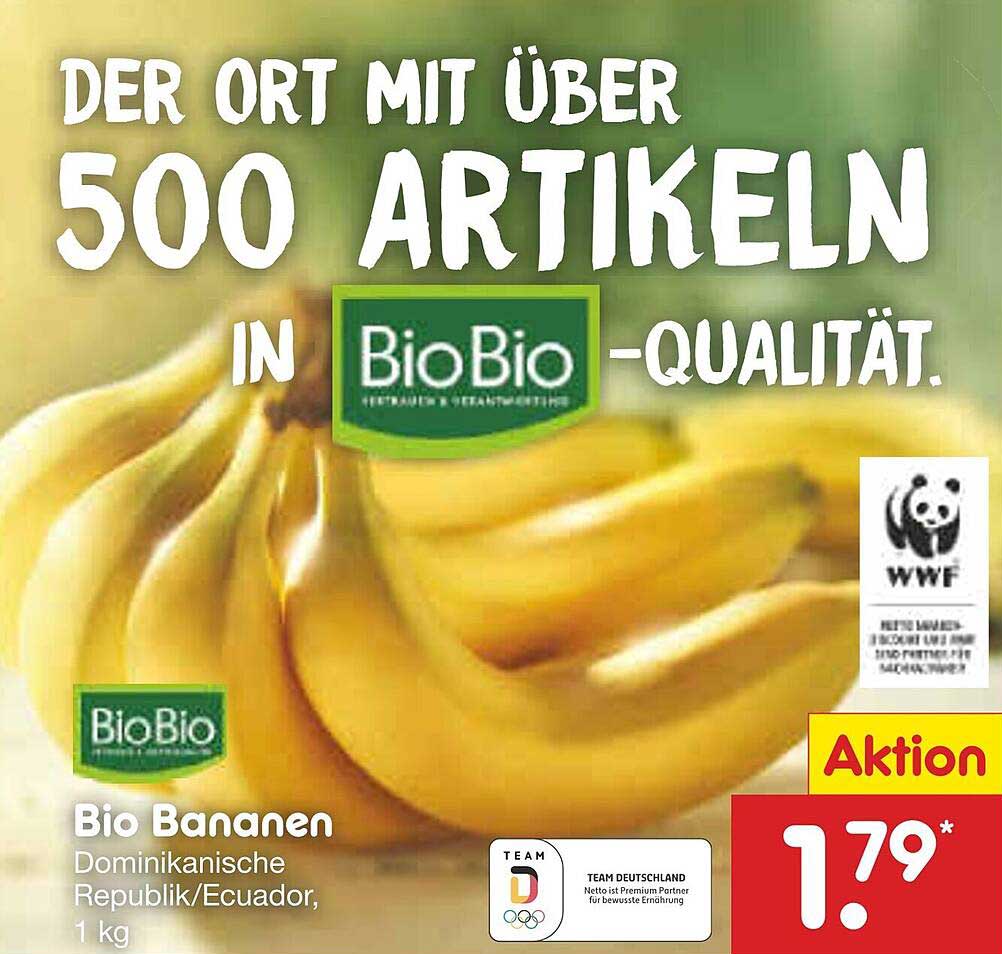 Bio Bananen Dominikanische Republik/Ecuador, 1 kg