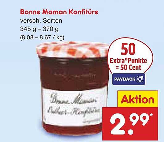 Bonne Maman Konfitüre, verschiedene Sorten, 345 g - 370 g