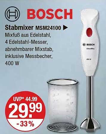 Bosch Stabmixer MSM24100 mit Messbecher