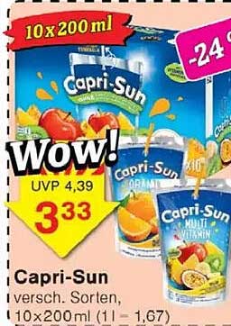 Capri-Sun - Verschiedene Sorten, 10 x 200 ml