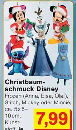 Christbaumschmuck Disney: Frozen Figuren und mehr