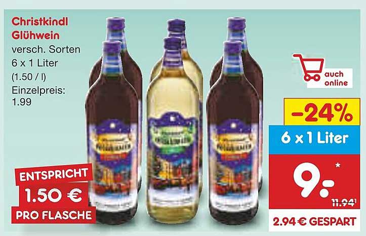 Christkindl Glühwein (6 x 1 Liter)