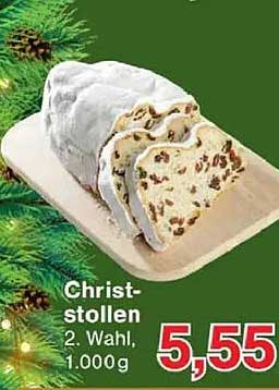 Christstollen 2. Wahl, 1.000g