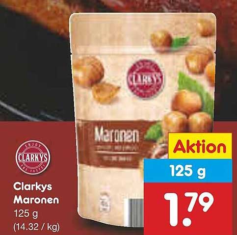 Clarkys Maronen 125 g für nur 1,79 €