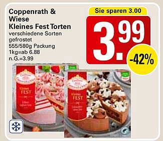 Coppenrath & Wiese Kleines Fest Torten - verschiedene Sorten gefrostet
