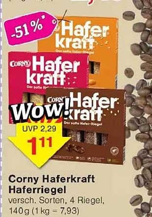 Corny Haferkraft Haferriegel