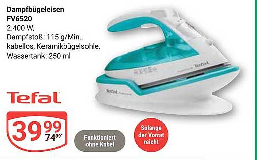 Dampfbügeleisen FV6520 von Tefal