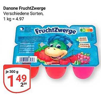 Danone FruchtZwerge - Verschiedene Sorten, 300 g